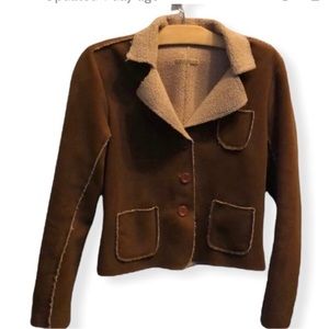 Velvet Brown Shearling Jacket